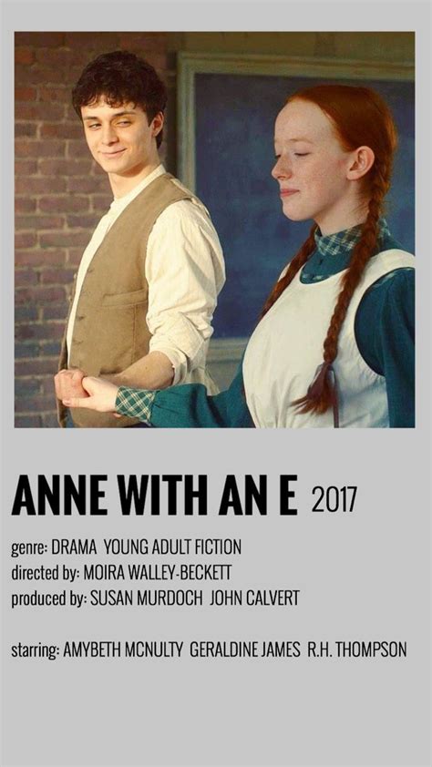 Anne With An E Poster Movie Posters Minimalist Film Posters Vintage