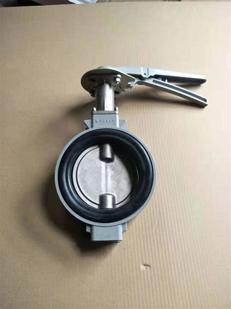 Aluminum Alloy Body Wafer Connection Wafer Type Epdm Nbr Ptfe Seat Butterfly Valve Wafer Type