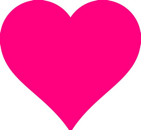 Hot Pink Heart Clipart