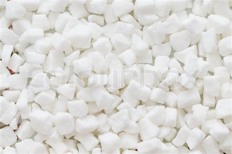 White sugar cubes arranged at the ... | Stock image | Colourbox