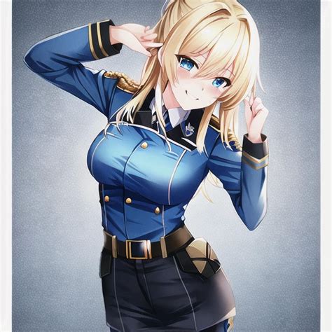 Army Girl With Blue Uniform By Newlondonivm On Deviantart