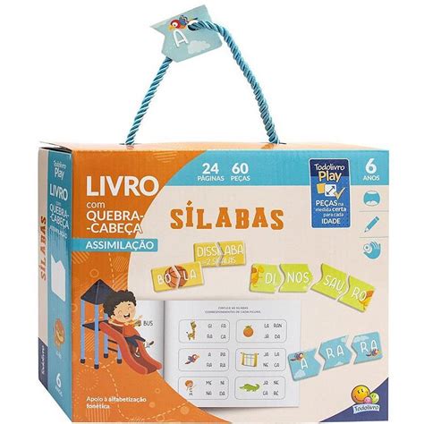 Livro Quebra Cabeca Todolivro Play Silabas Box Todolivro Unidade