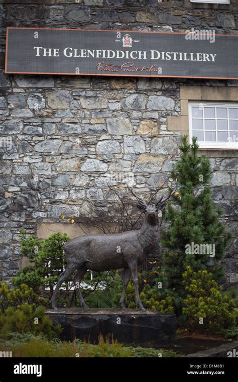 Glenfiddich Scottish Malt Whisky Distillery In Dufftown Morayshire