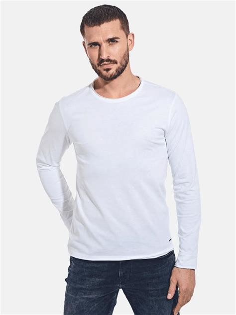 Herren Langarm Shirt My Favorite In Reinweiss Kaufen 35661