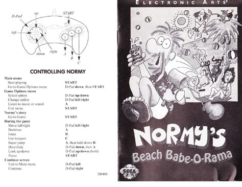 File Normys Beach Babe O Rama Sega Genesis Manual NTSC US Pdf Sega