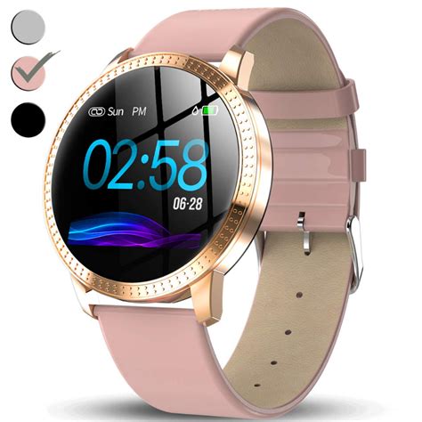 Turnmeon Womens Smart Watch Waterproof Fitness Tracker Color Touchscreen Fashion Smartwatch