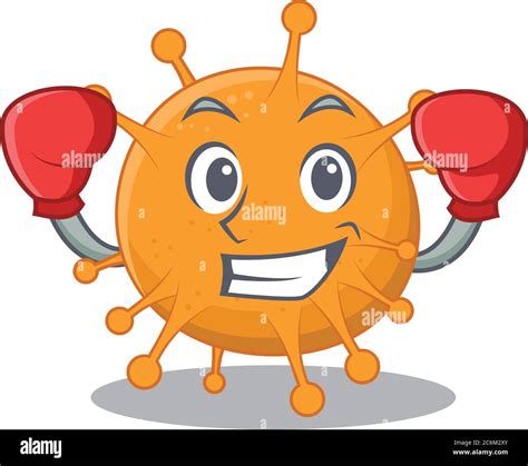 Mascot Design Of Anaplasma As A Sporty Boxing Athlete Stock Vector