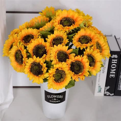 Bouquet Tournesol Artificiel La Fausse Plante Sp Cialiste Des