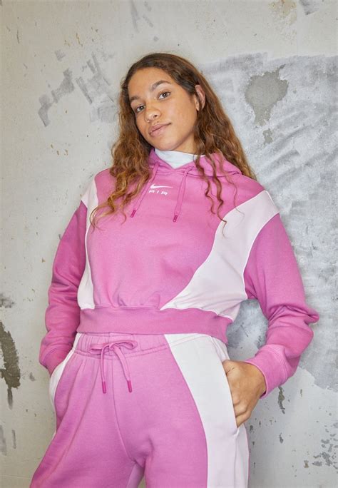 Nike Sportswear Air Mod Crop Sweat à Capuche Cosmic Fuchsiapink Foamrose Zalandofr