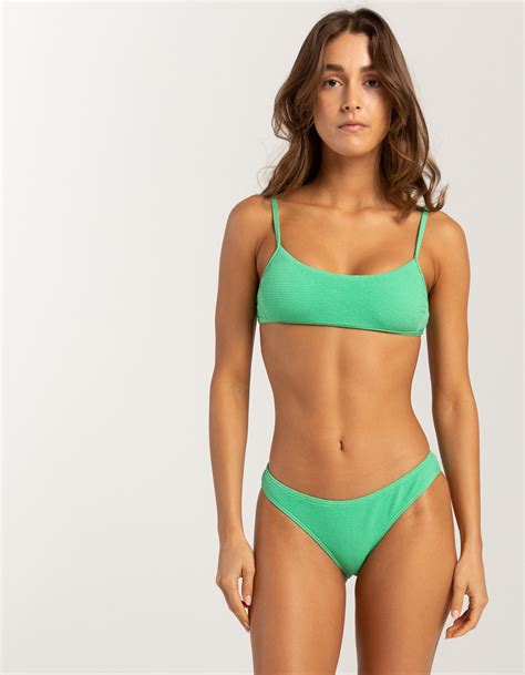 Full Tilt High Leg Cheekier Bikini Bottoms Clover Tillys