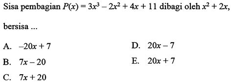 Kumpulan Contoh Soal Polinomial Matematika Kelas 11 Colearn