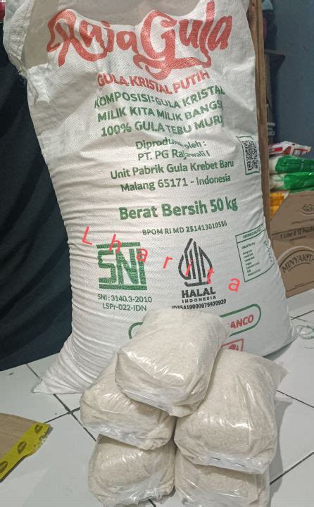 Gula Curah Repacking Berat 1kg 1000gr Gula Pasir Lazada Indonesia