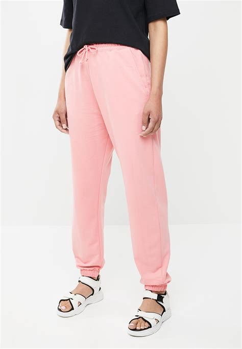 90s Oversized Jogger Powder Pink Missguided Trousers