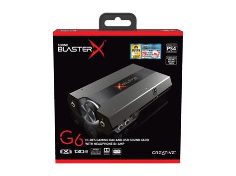 Creative Sound Blasterx G Hi Res Gaming Dac And Usb Sound Card With