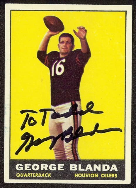 Autographed 1961 Topps Set Tales From The Afl