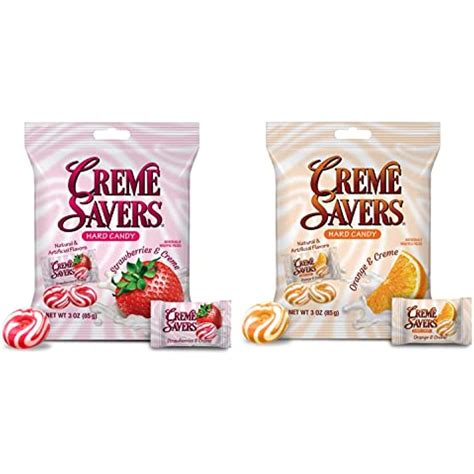 Creme Savers One Orange And Creme 3oz One Strawberry And Creme 3oz