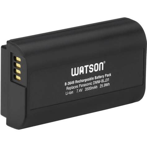 Watson Dmw Blj Lithium Ion Battery Pack B B H Photo Video