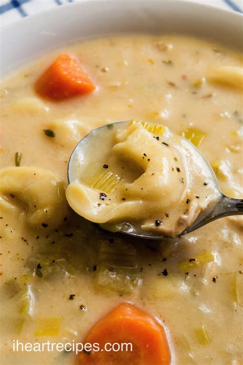 Creamy Chicken Tortellini Soup I Heart Recipes