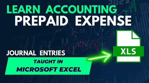 Prepaid Expense Accounting Examples With Journal Entries Taught In Excel Youtube