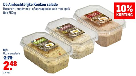 De Ambachtelijke Keuken Salade Aanbieding Bij Makro