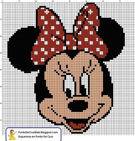 Ponto Cruz Desenho Da Minnie Ponto Cruz Andreia Disney Cross Stitch