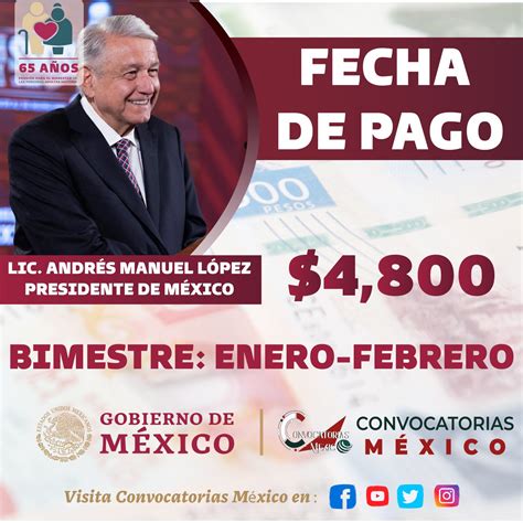 ≫ ¡esta Es La Fecha Del Próximo Pago Por 4 812 Pesos Pensión Bienestar 2023 Felicidades ️