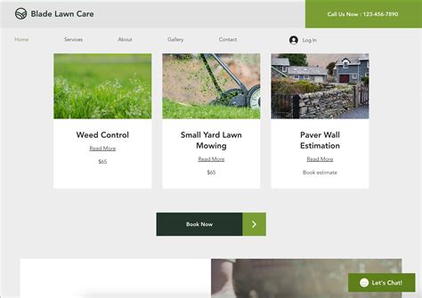 NEW! Wix Template for Mowing, Lawn Care, Outdoor, Irrigation, Home