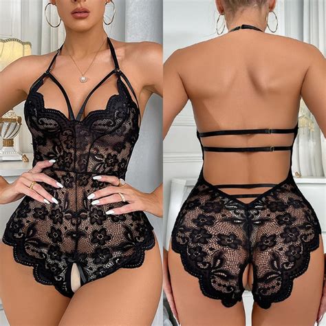 Lingerie Sexy En Dentelle Pour Femmes Sous V Tements Coquins Nuisette