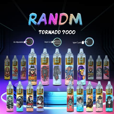 Tornado 7000 Van 14ml RANDM Rookwolken Met 0 2 3 5 Nicotine Zout E Sap