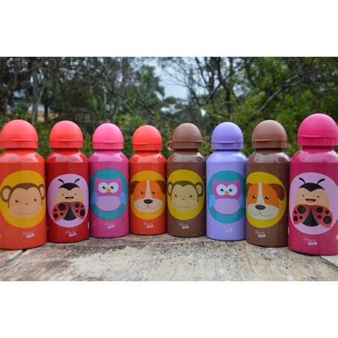 Garrafa Garrafinha Squeeze Infantil Animais Ml Shopee Brasil