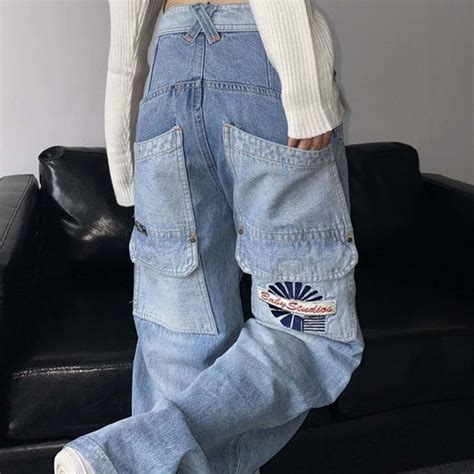 Cargo Plaid Pants Women Hippie Harajuku Y2k Oversize Baggy Etsy Uk