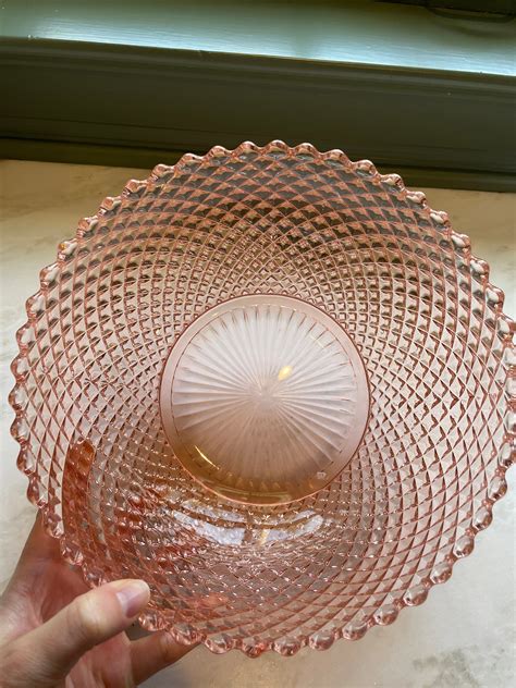 Vintage Anchor Hocking Miss America Pink Depression Glass Large Fruit