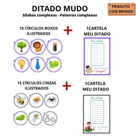 Ditado Mudo Silabas Simples