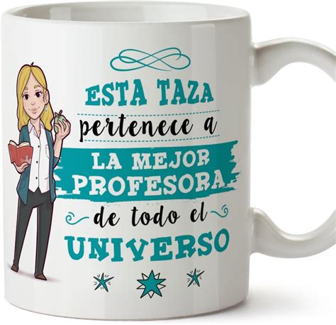 Mugffins Taza Profesora Mujer La Mejor Profesora Del Universo