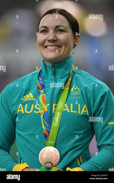 Australias Anna Meares Looks On After Being Presented With The Bronze