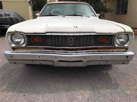 1976 Plymouth Duster Sportscar White Rwd Automatic 360 Classic