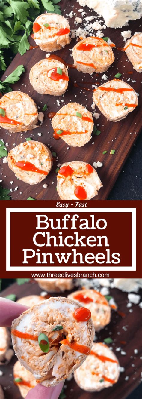 Buffalo Chicken Pinwheel Roll Ups Three Olives Branch