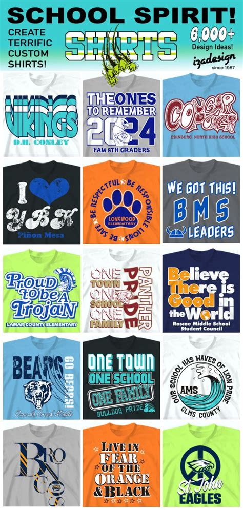 School Spirit Shirts & Spirit Wear by IZA Design - Thousands of Designs ...