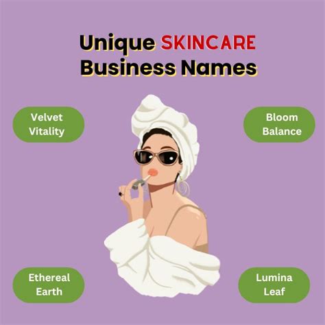 450 Skincare Business Names Youthful And Organic