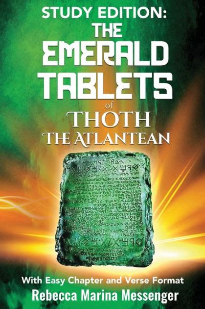 Study Edition The Emerald Tablets Of Thoth The Atlantean By Rebecca