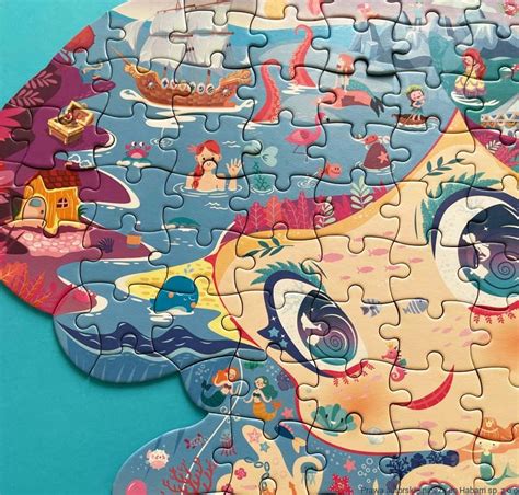 Puzzle Edukacyjne Syrenka Szt Habarri