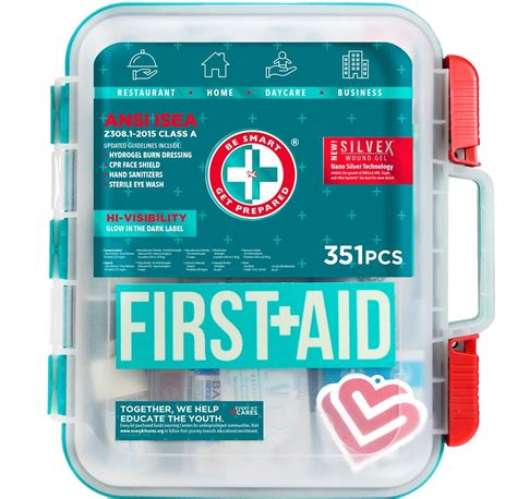 Buy Be Smart Get Prepared 351 Piece First Aid Kit Exceeds OSHA ANSI