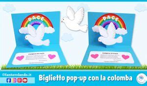 Biglietto Di Auguri Per Pasqua Colomba Pop Up Fantavolando