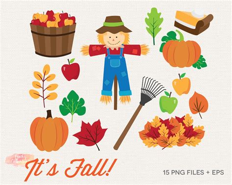 BUY 4 GET 50% OFF Fall Clipart Fall Clip Art Autumn Clipart Autumn Clip ...