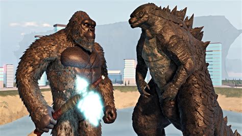 Godzilla 2014 Vs Kong 2021 Epic Battle Kaiju Universe 2K YouTube