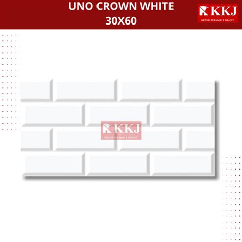 Jual Keramik Dinding Uno Crown White X Kualitas Grade A Kab