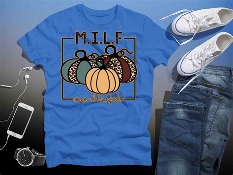 Milf Man I Love Fall Png Funny Autumn Pumpkins Png Etsy