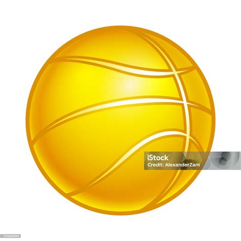 Gold Basketball Ball Stock Illustration - Download Image Now ...