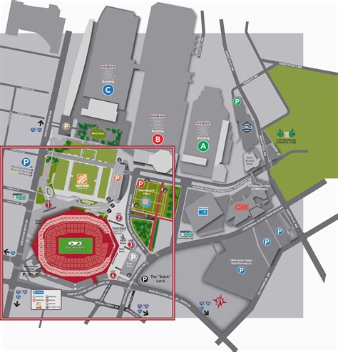 Georgia Dome Parking Map | secretmuseum