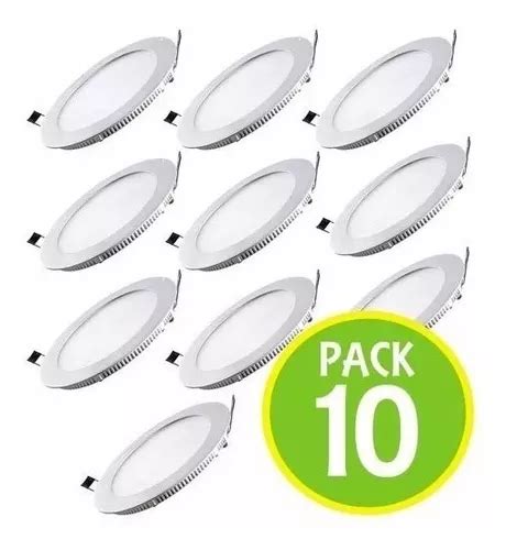 Foco Led Embutido 18w Pack De 10 Pix Cuotas sin interés